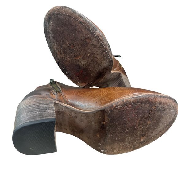 Freebird By Steven Detroit Women's  Size 7  Brown Leather Ankle Booties - Picture 14 of 16